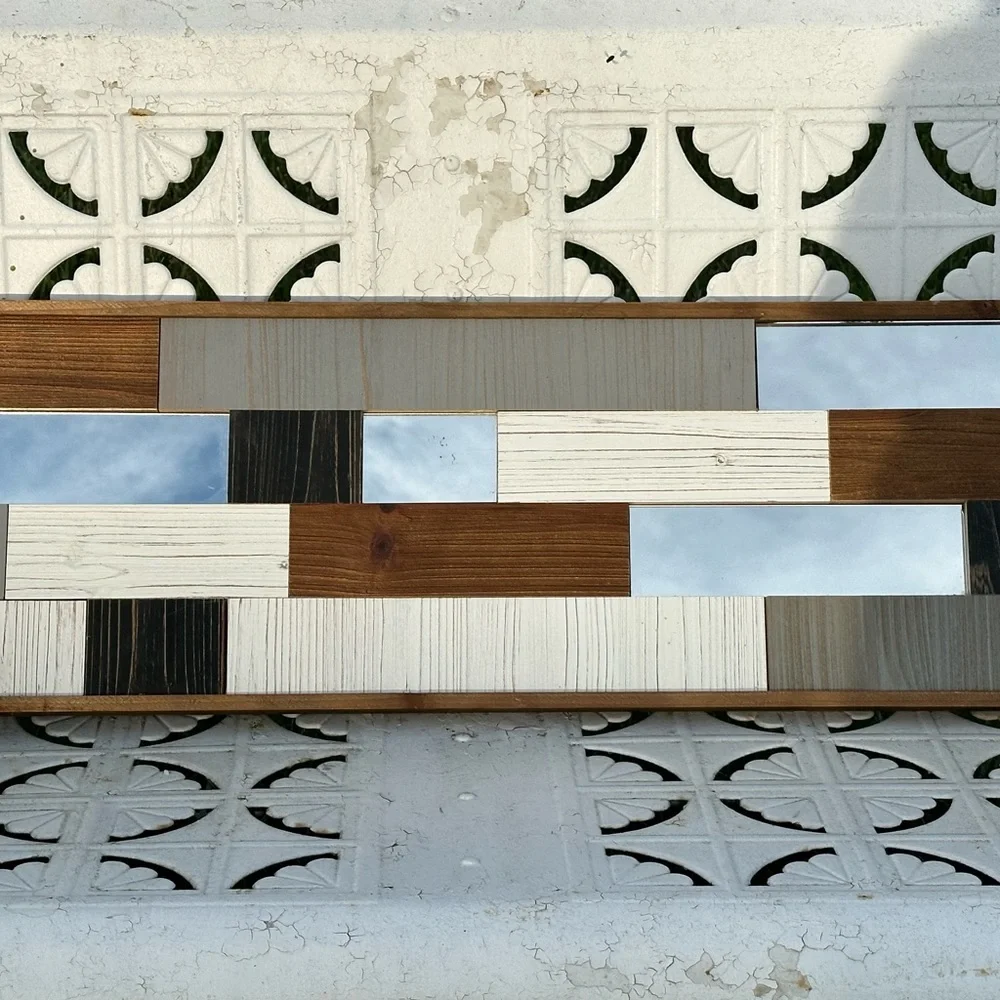 modern style plank mirror west elm 36” long